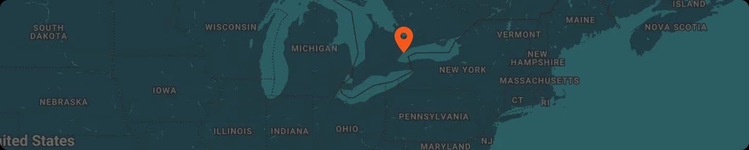 Carte de Toronto, Canada